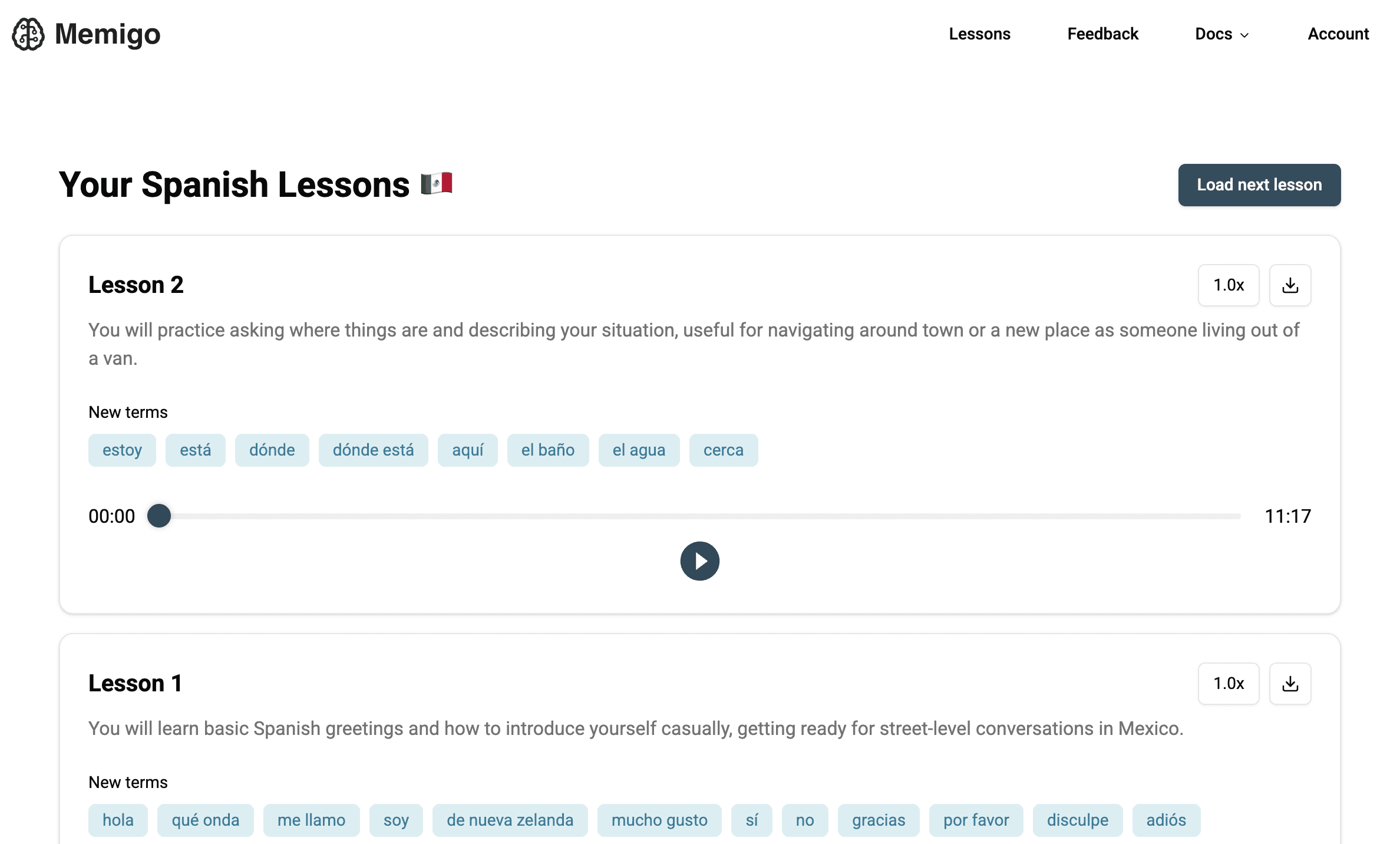 Memigo — project by Tim Cronshaw